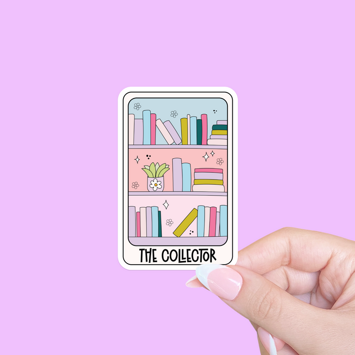 Tarot Card 'The Book Collector' Vinyl Sticker