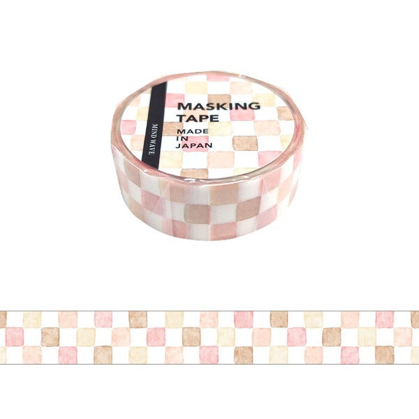 Mind Wave Japan Washi Tape - Check Pattern #9