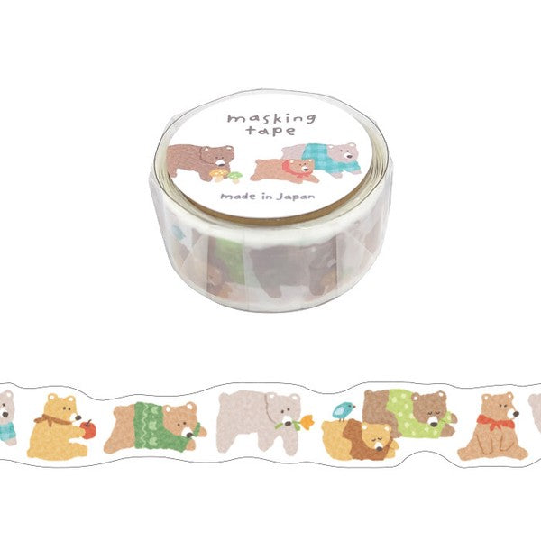 Mind Wave Japan Die Cut Washi Tape - Bear