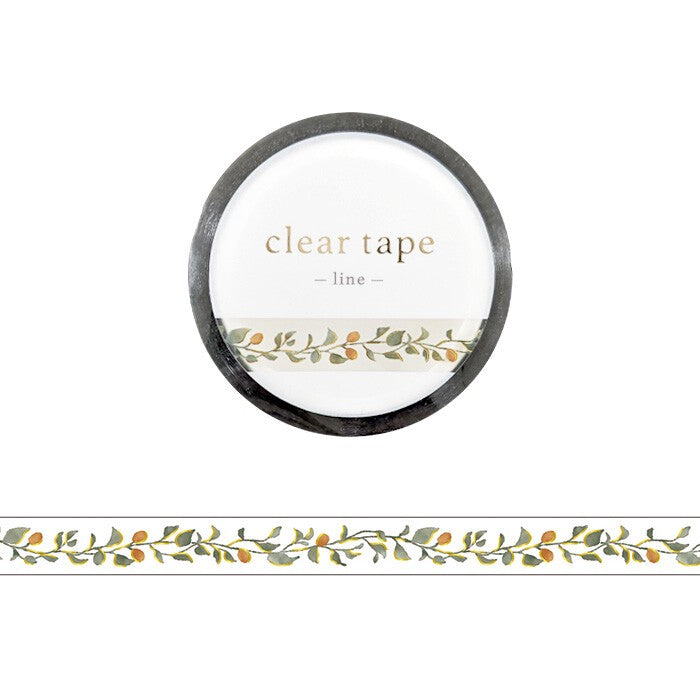 Mind Wave Gold Foil Clear Tape - Botanical