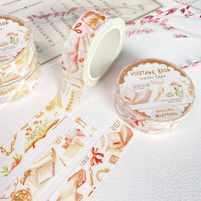 Washi Tape - Vintage Book