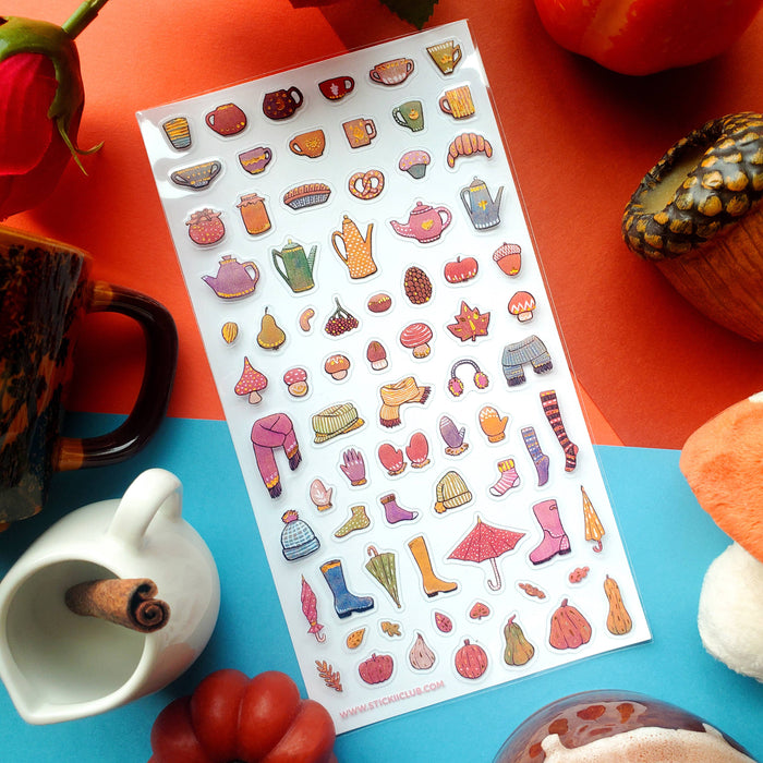 Fall Essentials Sticker Sheet