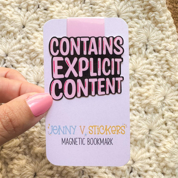 Contains Explicit Content Magnetic Bookmark