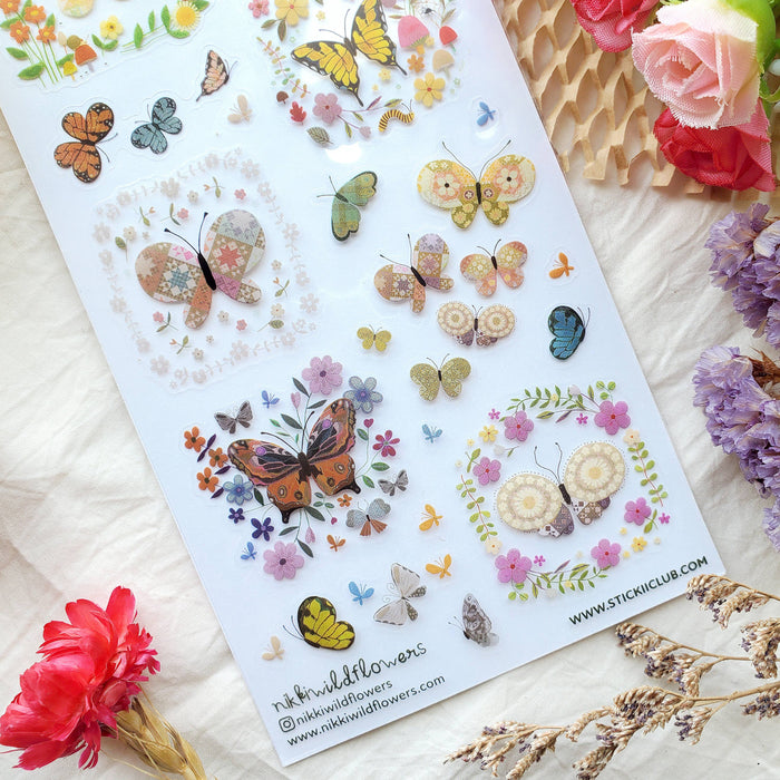 Spring Butterflies Sticker Sheet