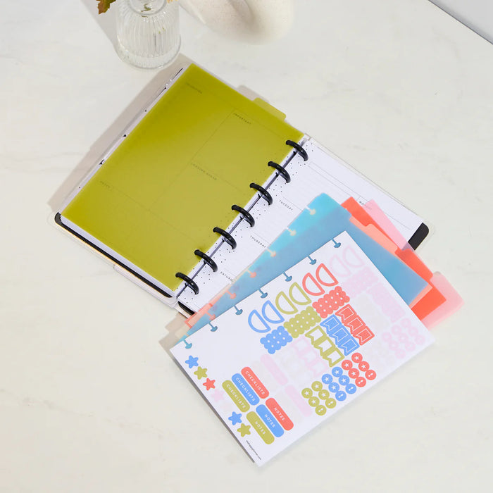 The Happy Planner 'Bright Day' MINI Plastic Dividers - 5 Pack