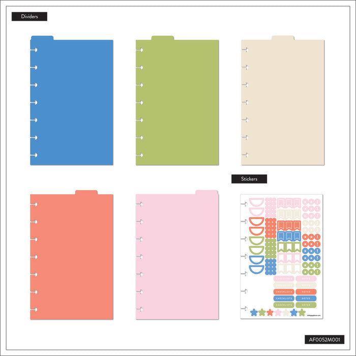 The Happy Planner 'Bright Day' MINI Plastic Dividers - 5 Pack