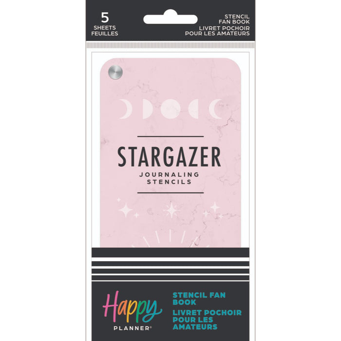 The Happy Planner 'Stargazer' Stencil Fan Book - 5 Sheets