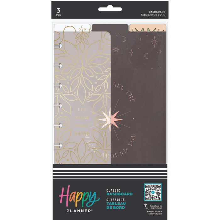 The Happy Planner 'Mystic Garden' CLASSIC Dashboards - 3 Pack