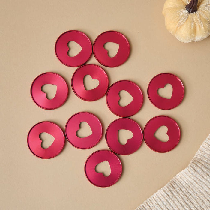 The Happy Planner EXPANDER Metal Discs - Burgundy