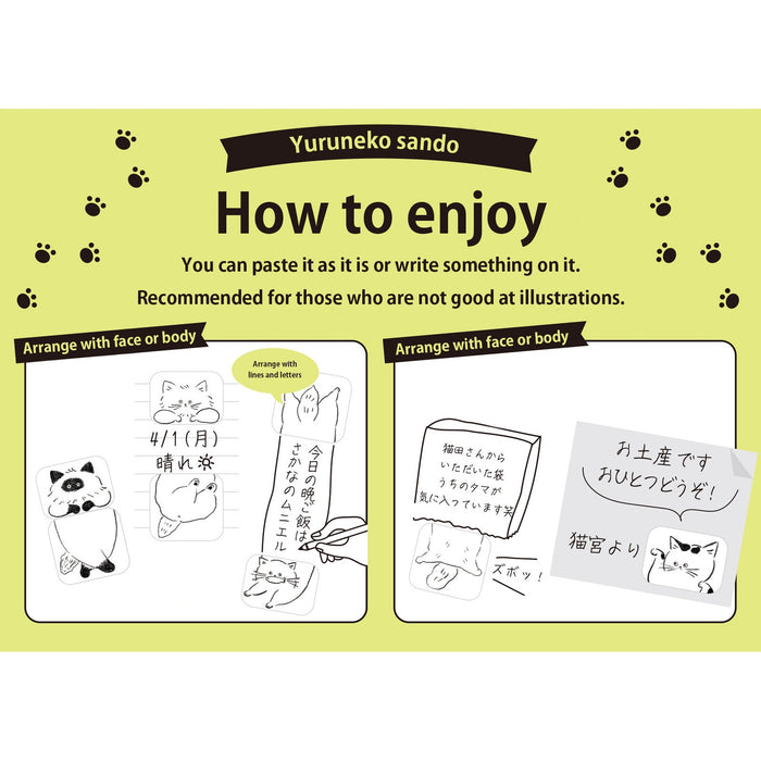 Bande Washi Tape Sticker Roll - Cat Sandwich
