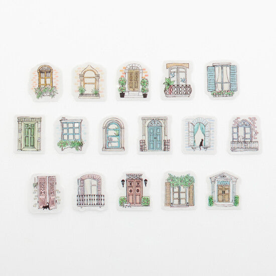 Bande Washi Tape Sticker Roll - European Windows & Doors