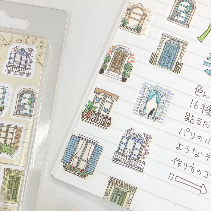 Bande Washi Tape Sticker Roll - European Windows & Doors