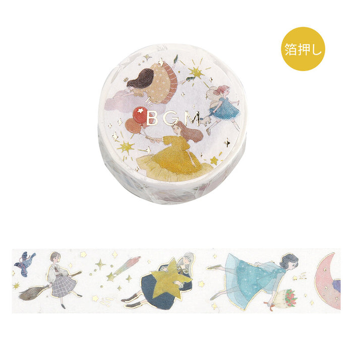 BGM Japan Foil Washi Tape - Flying Girl