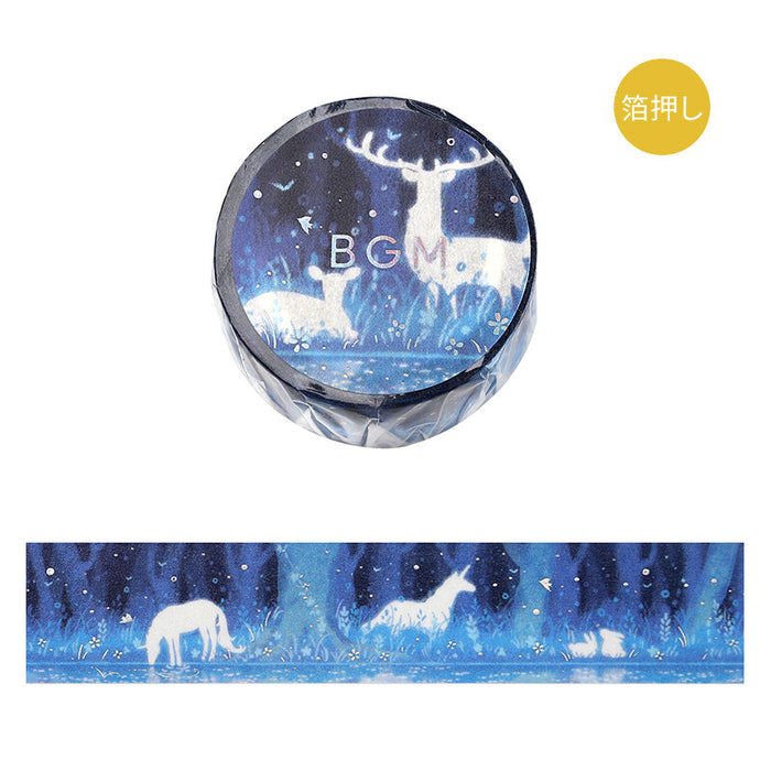 BGM Japan Foil Washi Tape - Hikari Forest