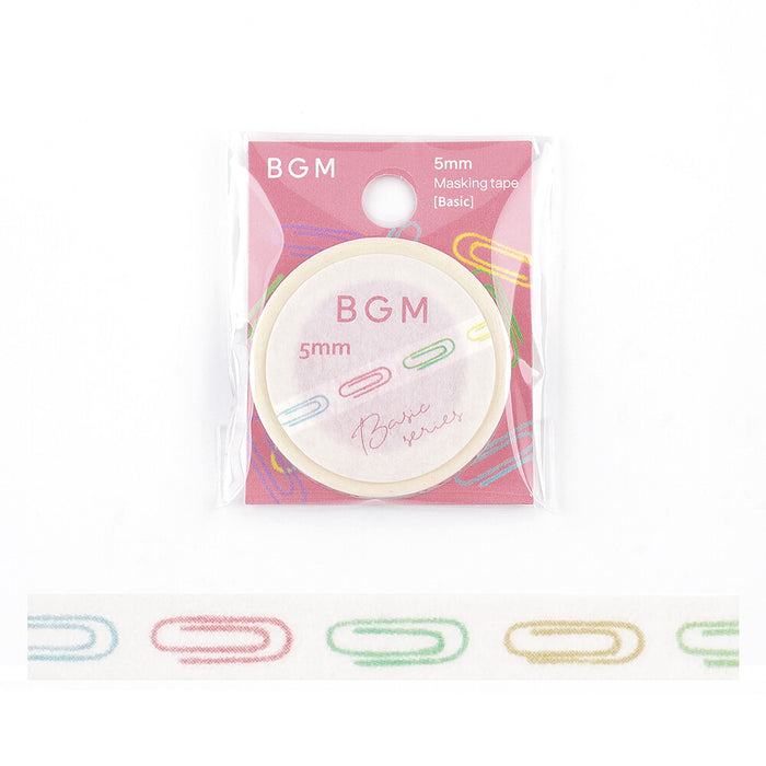 BGM 5mm Washi Tape - Paperclip