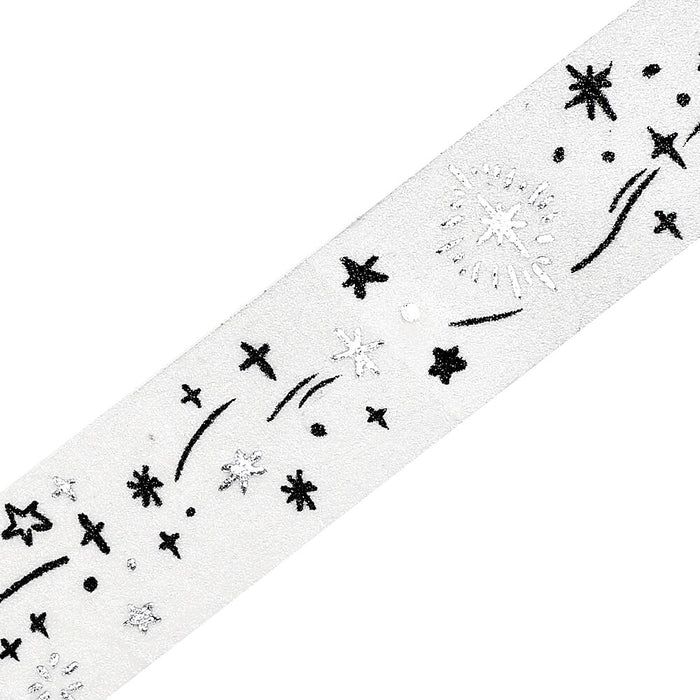 BGM Japan 'Monotone' Series Foil Washi Tape - Starry Sky