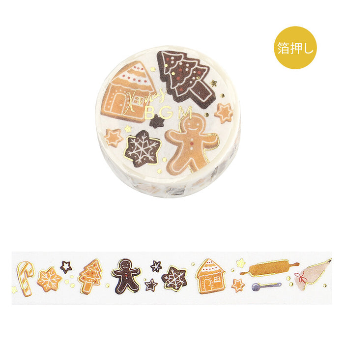 BGM Japan Christmas Washi Tape - Cookie Factory