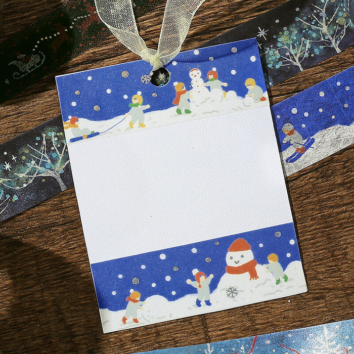 BGM Japan Christmas Washi Tape - Let's Make a Snowman