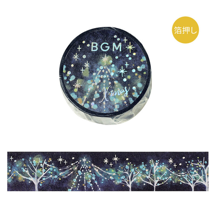 BGM Japan Christmas Washi Tape - Illumination