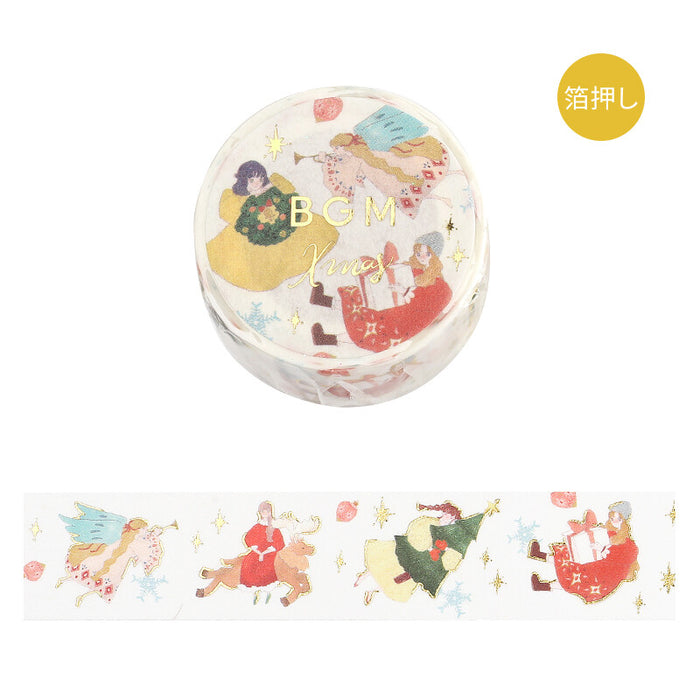 BGM Japan Christmas Washi Tape - Flying Girl