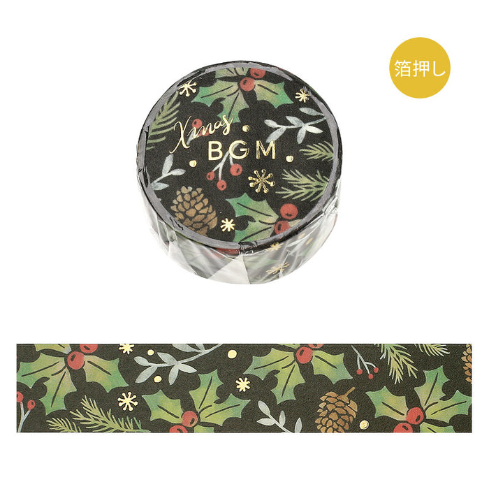 BGM Japan Christmas Washi Tape - Botanic