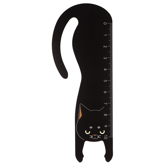 Hanging Cat Bookmark & Ruler - Black