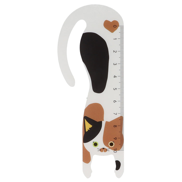 Hanging Cat Bookmark & Ruler - Calico