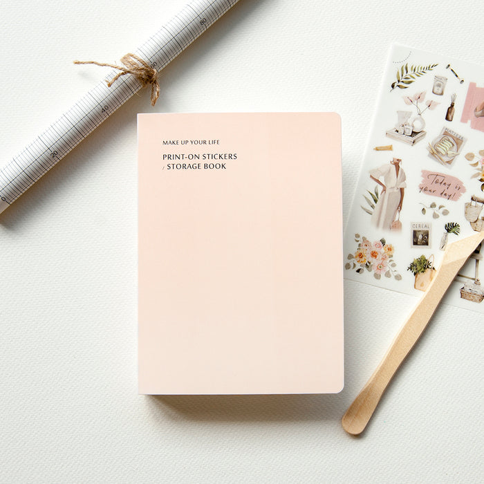 Sticker Storage Folder - Nude Pink