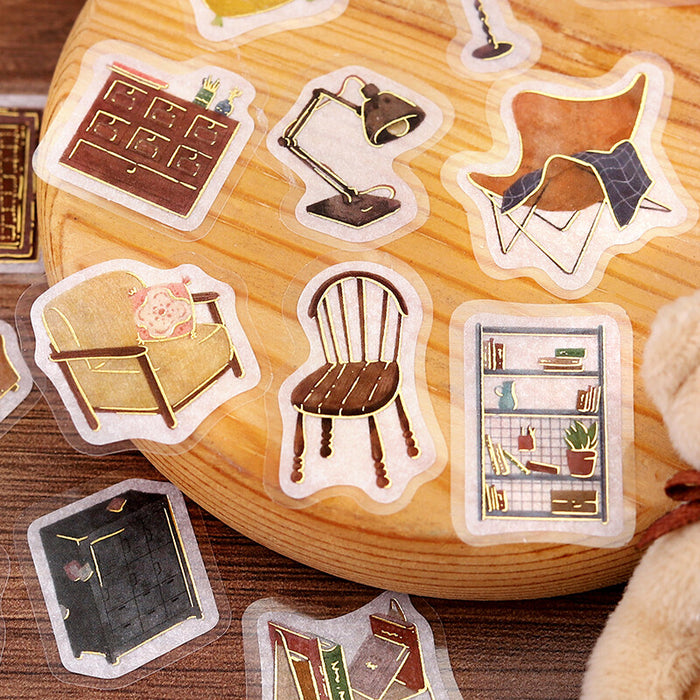 BGM 'Flea Market' Washi Paper Deco Stickers - Furniture Shop