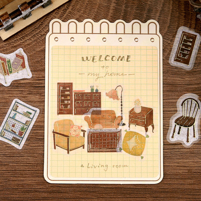 BGM 'Flea Market' Washi Paper Deco Stickers - Furniture Shop