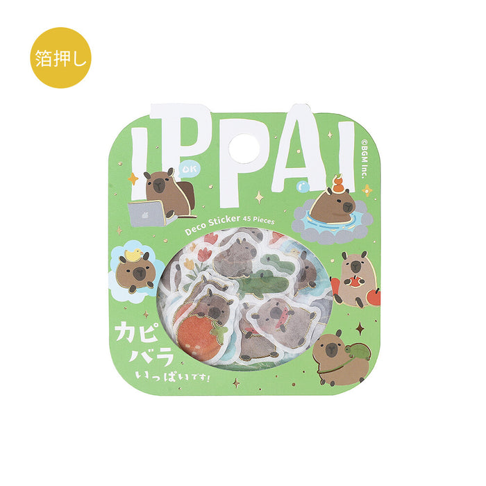 BGM Washi Paper Deco Stickers - Capybaras