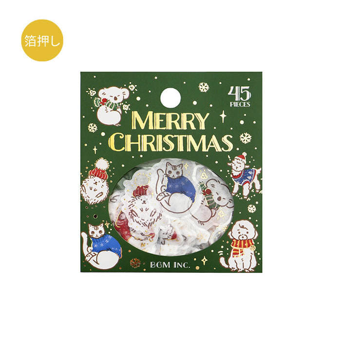 BGM Washi Paper Deco Stickers - Christmas Knit