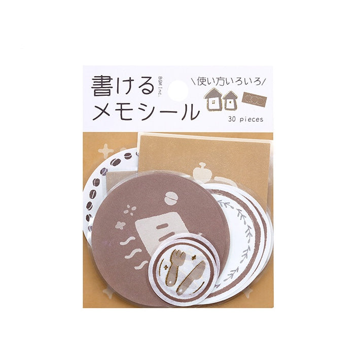 BGM 'Flower Day' Memo Stickers - Brown