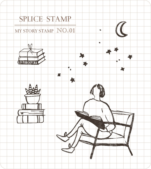 My Story Clear Stamp Set #01 - There Are Stars Tonight