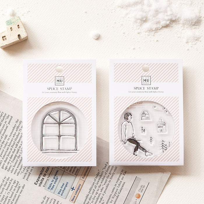 My Story Clear Stamp Set #03 - Snow Scene By The Window