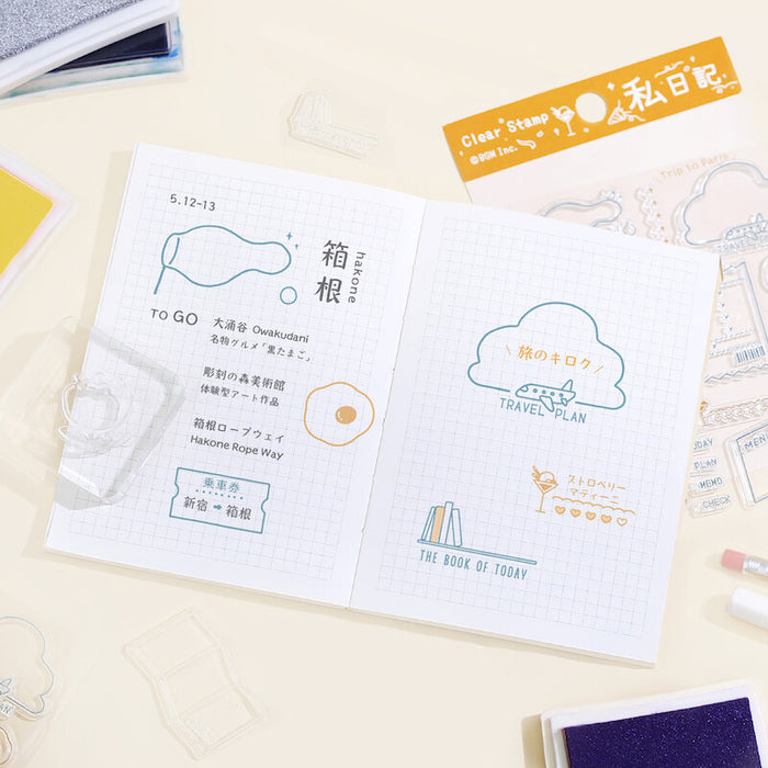 BGM Japan Clear Stamps - My Diary