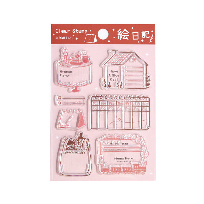 BGM Japan Clear Stamps - Picture Diary