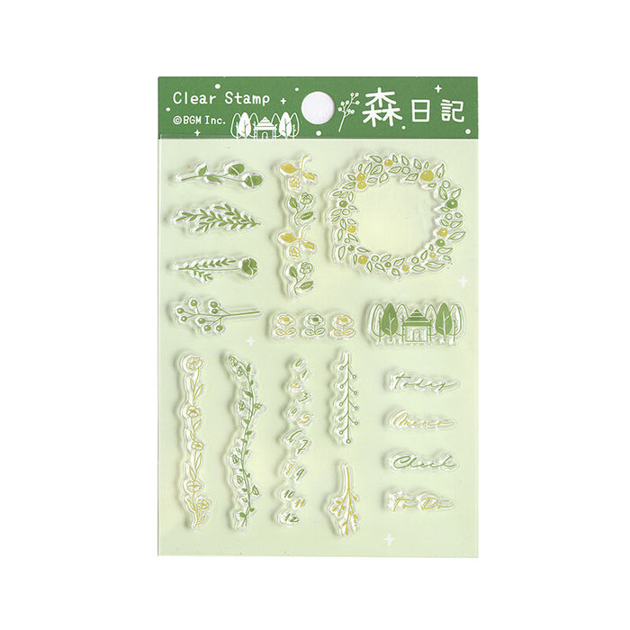 BGM Japan Clear Stamps - Forest Diary