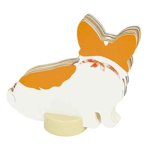 2025 Die-Cut Desk Calendar Large - Corgi