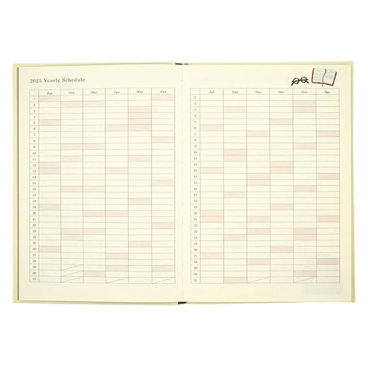 2025 Yusuke Yonezu Weekly Planner B6 Size Hard Cover - Dog