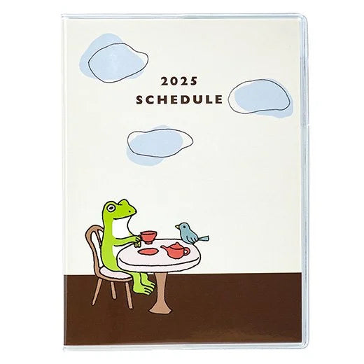 2025 Frog Time Monthly Planner A6 Size Soft Cover - Tea Time