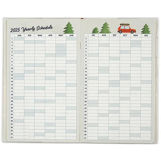 2025 Okataoka Monthly Planner B6 Slim Size Soft Cover