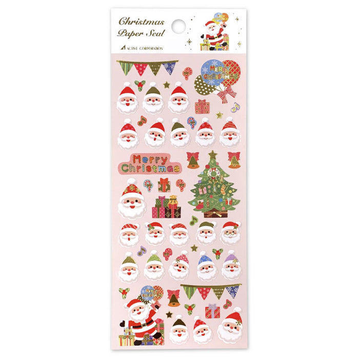 Christmas Paper Stickers - Santa Claus