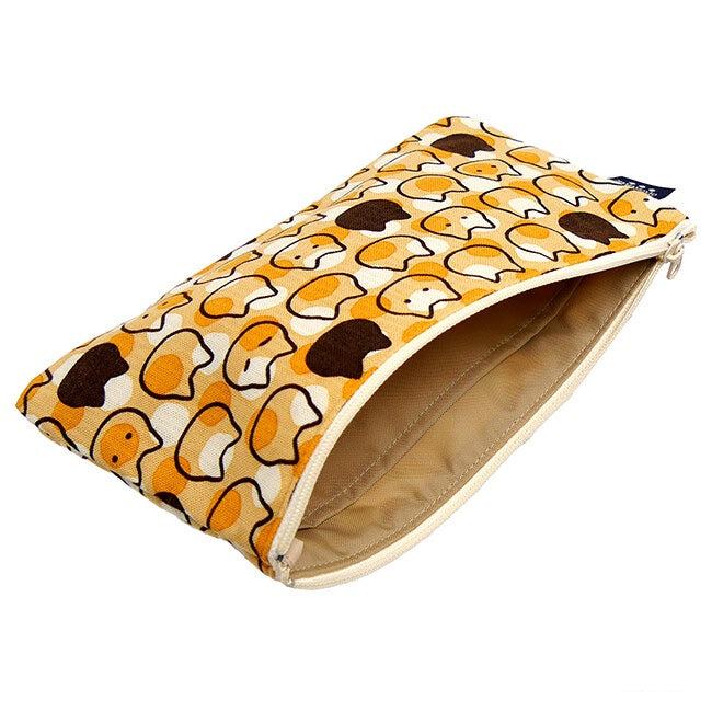 Flat Pen Pouch - Dotted With Cats