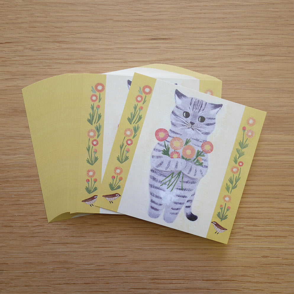 4legs Japan Cat Memo Pad - Saba Tiger | WashiGang Australia