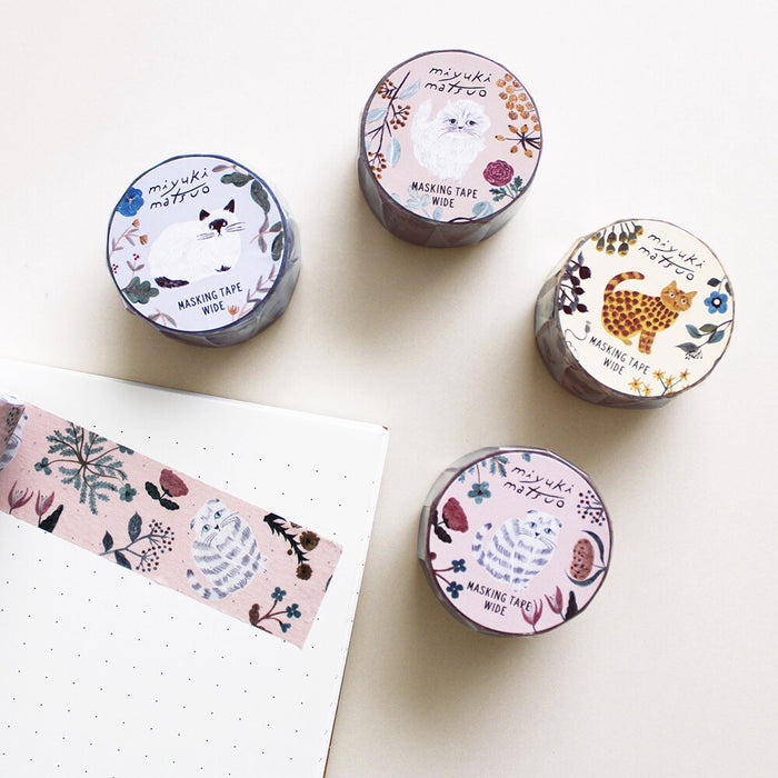 Miyuki Matsuo Wide Washi Tape - Minette