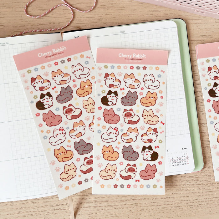 Cat Loaf Washi Sticker Sheet