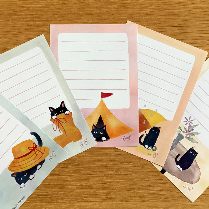 Cranky Cats Letter Writing Paper A6 Size - 20 Sheets