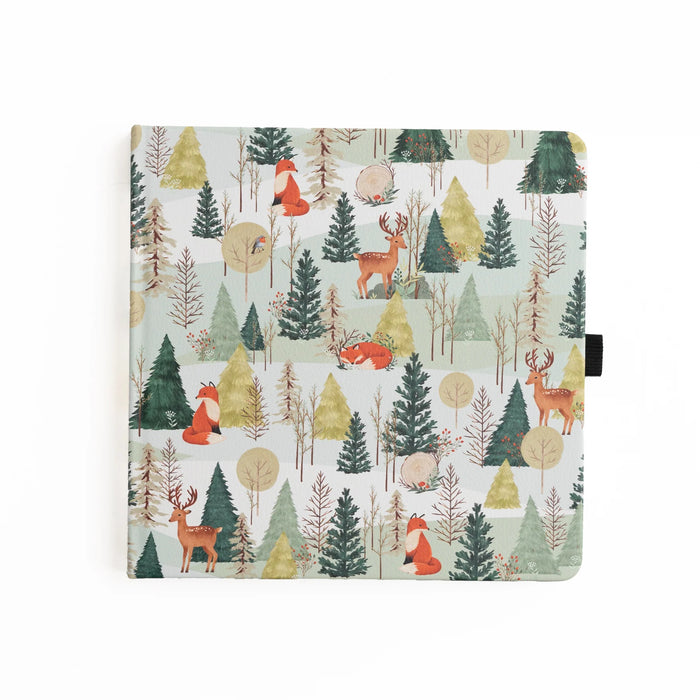 Fox in Winter Woods Dot Grid Notebook