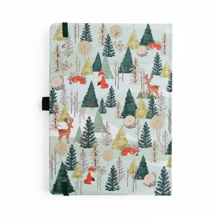 Fox in Winter Woods Dot Grid Notebook